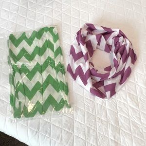 Chevron Infinity Scarfs Set of 2